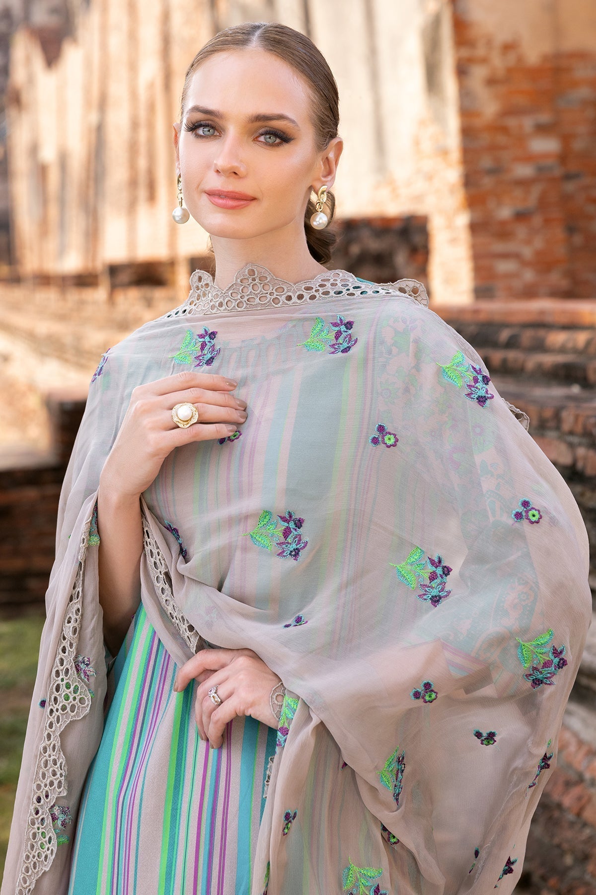 Charizma | Print Melody 25 | PM5-06 M Aqua Lawn