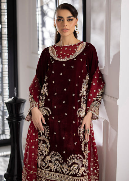 Sardinia | La More 24 | Maroon Muse - Pakistani Designer Dress - by Sardinia | Type: Ladies Clothes - 100% Original at Saira Sultan