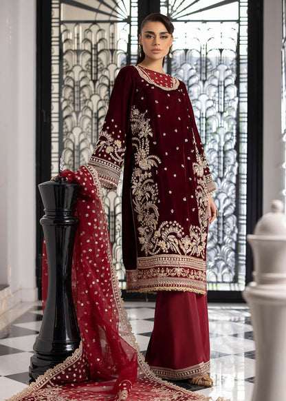 Sardinia | La More 24 | Maroon Muse - Pakistani Designer Dress - by Sardinia | Type: Ladies Clothes - 100% Original at Saira Sultan