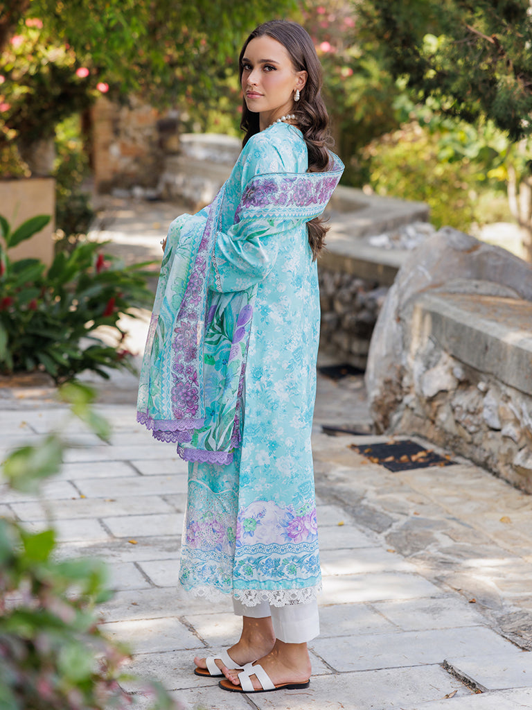 Rajbari | Floral Symphony Lawn 25 | RB-09 XL Ferozi Lawn