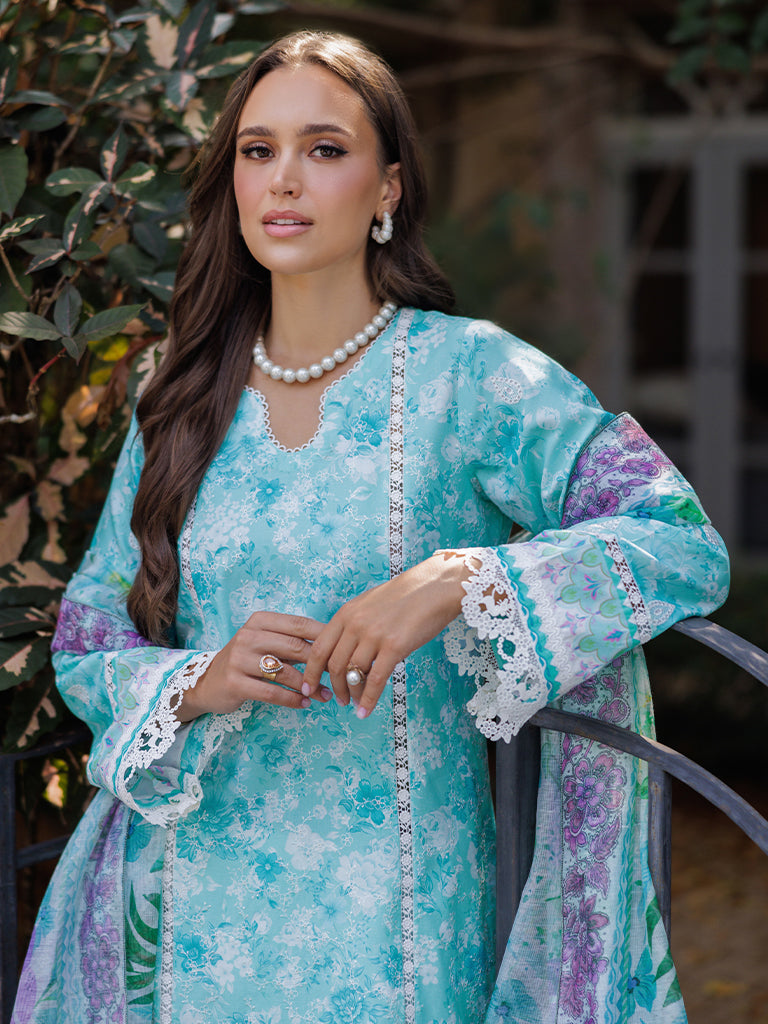 Rajbari | Floral Symphony Lawn 25 | RB-09 M Ferozi Lawn