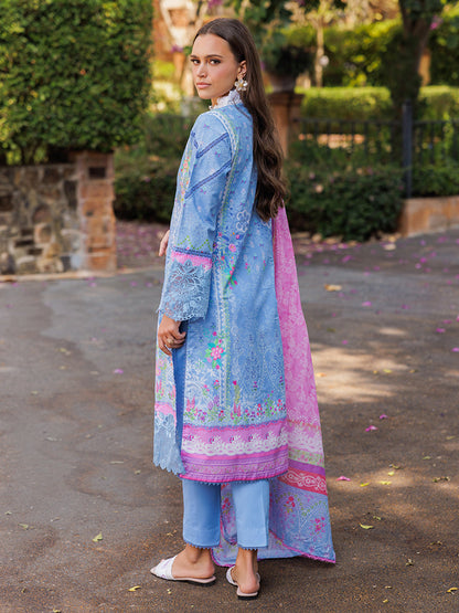 Rajbari | Floral Symphony Lawn 25 | RB-02 S Blue Lawn