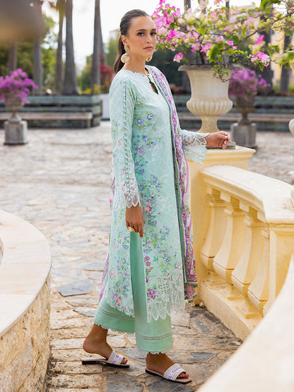 Rajbari | Floral Symphony Lawn 25 | RB-06 XL Ice Blue Lawn