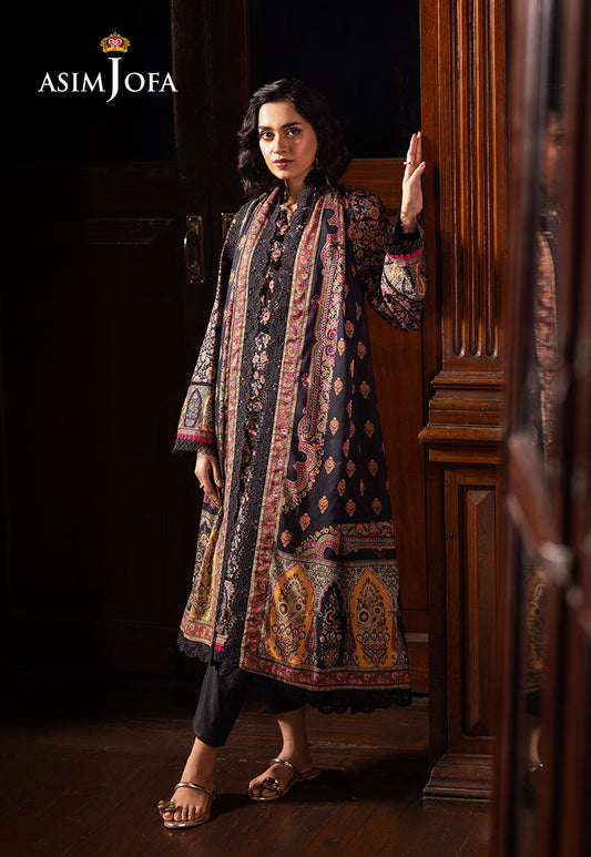 Asim Jofa | Prints Drop 2 | AJUBJ-45 XS Black Lawn