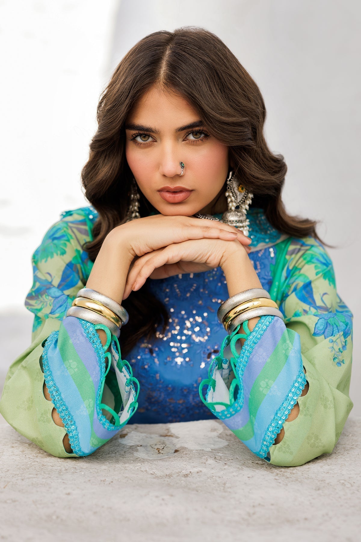 Charizma | Rangoli Lawn | CRO5-05 M Multi Lawn