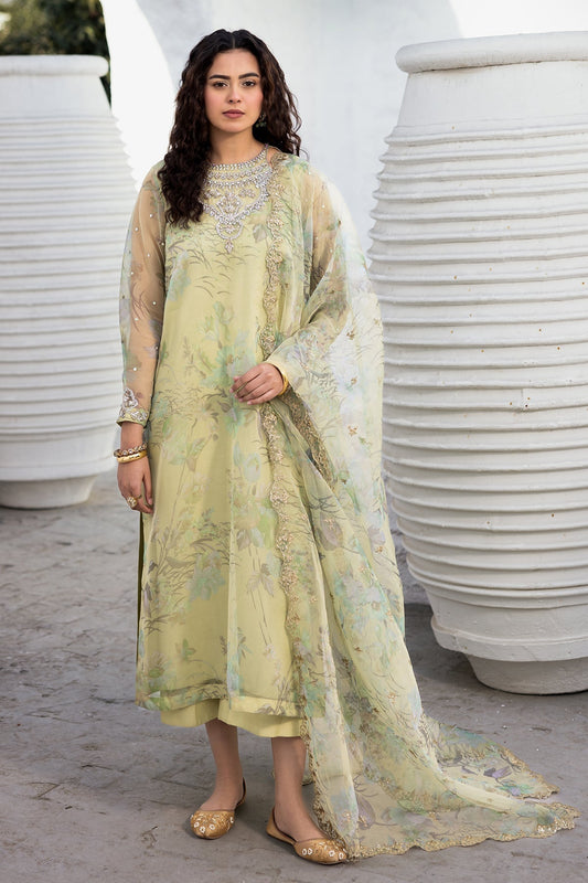 Charizma | Festive Pret | CMA-5-07 S Cream Organza