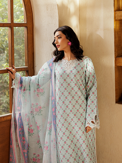 Rajbari | Amari Hybrid Jacquard Edition | Amari Jacquard - 02 XL Ice Blue Jacquard Lawn