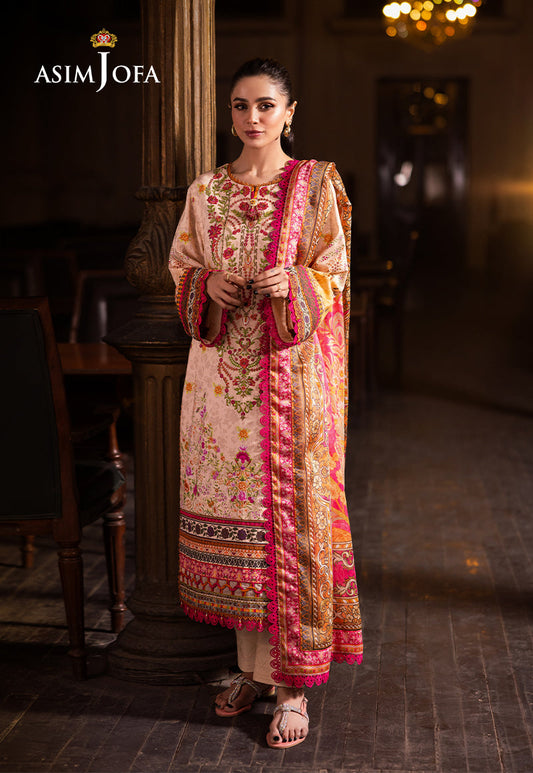 Asim Jofa | Prints Drop 2 | AJUBJ-02 XS Ivory Lawn