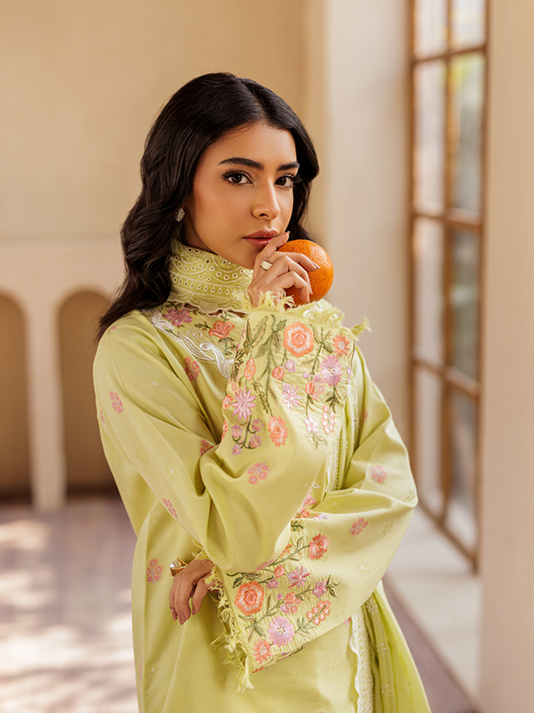 Rajbari | Amari Hybrid Jacquard Edition | Amari Jacquard - 08 L Lime Jacquard Lawn
