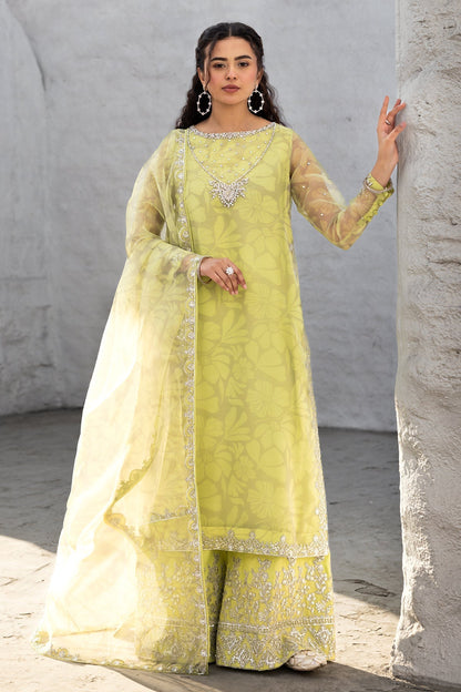 Charizma | Festive Pret | CMA-5-012 S Lime Organza