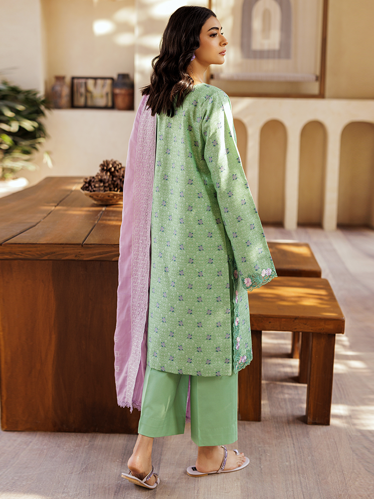 Rajbari | Amari Hybrid Jacquard Edition | Amari Jacquard - 01 S Sage Green Jacquard Lawn