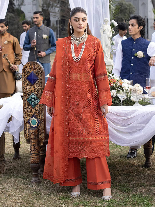 Mahnur | Mahrukh Luxury Lawn 24 | IRIS - Pakistani Designer Dress - by Mahnur | Type: Luxury - 100% Original at Saira Sultan