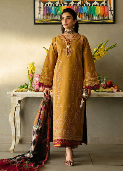 Sahane | In Laws in Lawn Eid Edit | CT-21001 Noemi Custom Size Lawn Golden