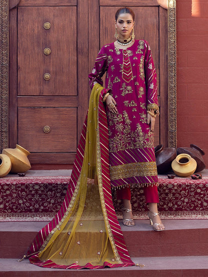 Salitex | Signature Festive Chiffon | SUNW6JI015UT XS Magenta Paper Cotton