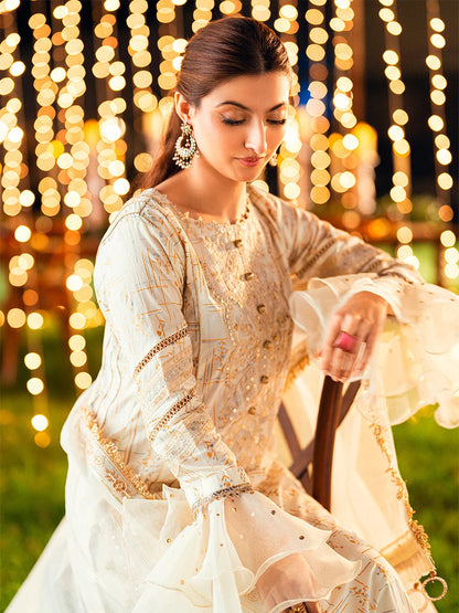 Salitex | Signature Festive Chiffon | UNS25WW009UT L Ivory Lawn