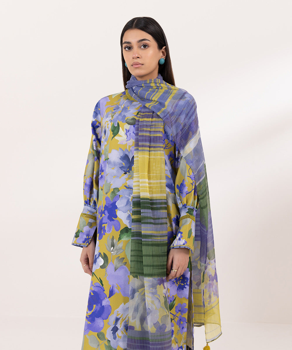 Sapphire | Intermix 2024 | Cambric Suit S-30 - Pakistani Designer Dress - by Sapphire | Type: Casuals - 100% Original at Saira Sultan