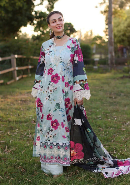 Elaf Premium | Prints Chikankari 24 | 01B AQUABELLA - Pakistani Designer Dress - by Elaf Premium | Type: Luxury - 100% Original at Saira Sultan