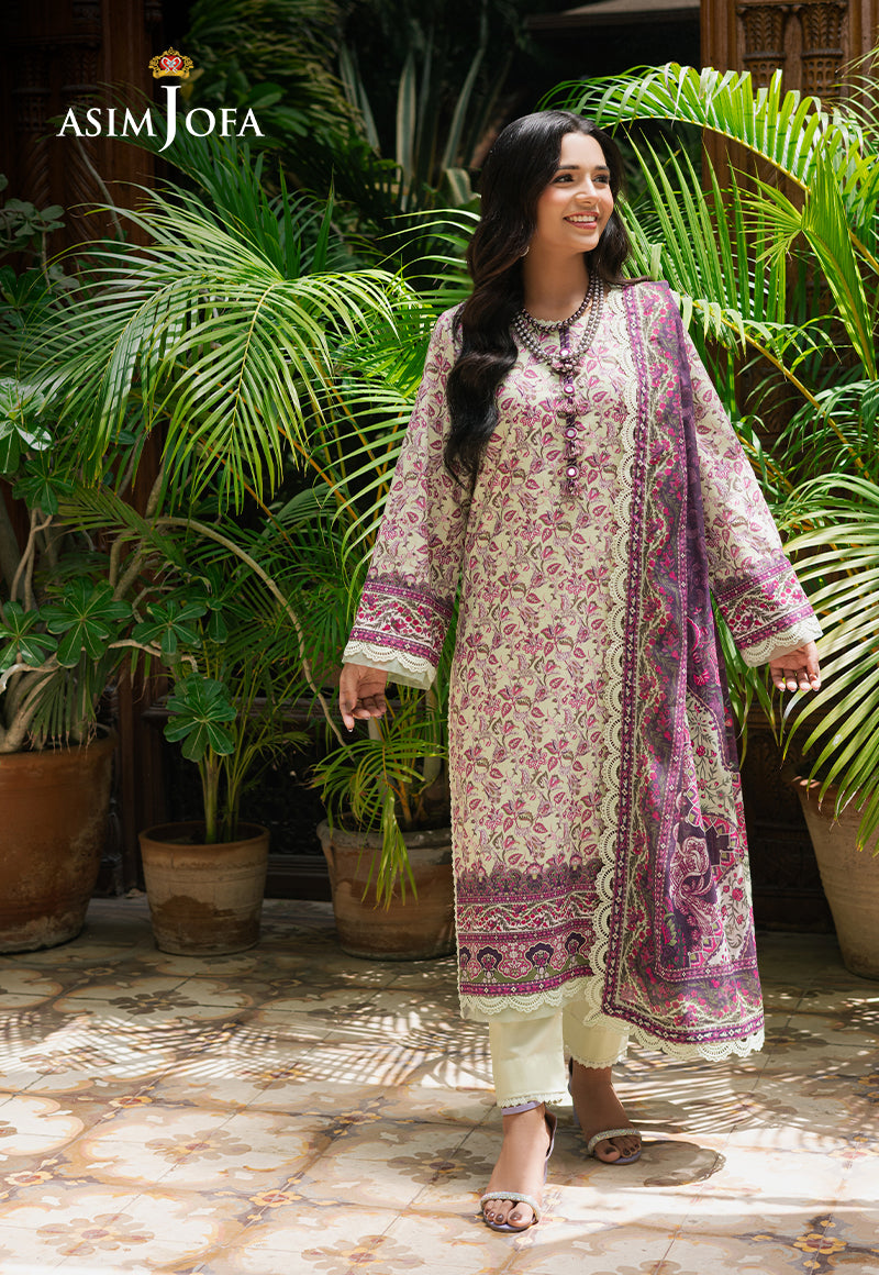 Asim Jofa | Prints Drop 2 | AJUUB-27 XS Tea Green Lawn