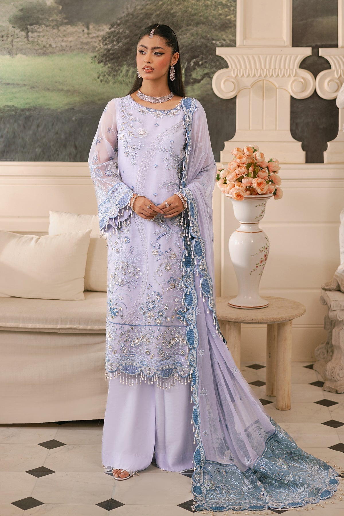 Raeesa Premium | Ada Premium Collection | HU - 43 Aynur XS Lilac Organza