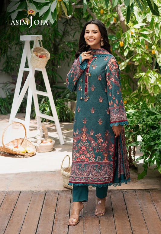 Asim Jofa | Prints Drop 2 | AJUUB-26 XS Emerald Green Lawn