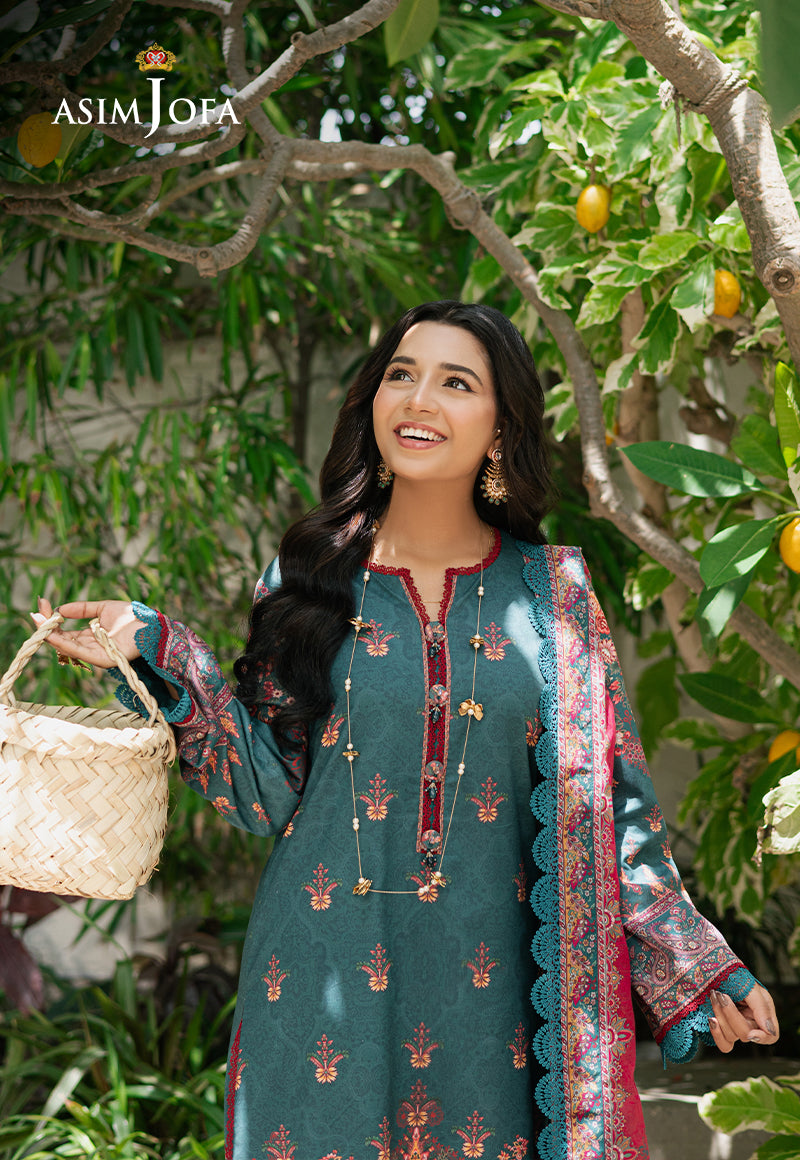 Asim Jofa | Prints Drop 2 | AJUUB-26 XL Emerald Green Lawn