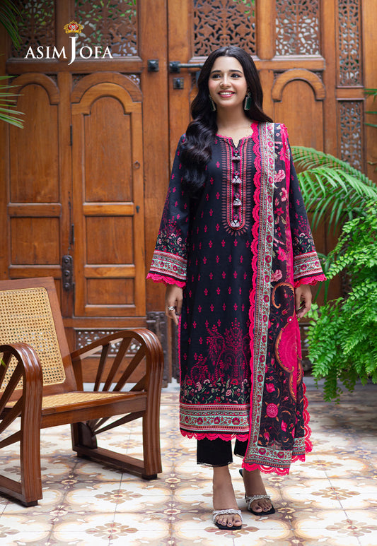 Asim Jofa | Prints Drop 2 | AJUUB-21 XS Black Lawn
