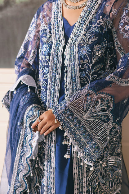 Raeesa Premium | Ada Premium Collection | HU - 48 Meeri M Navy Blue Organza