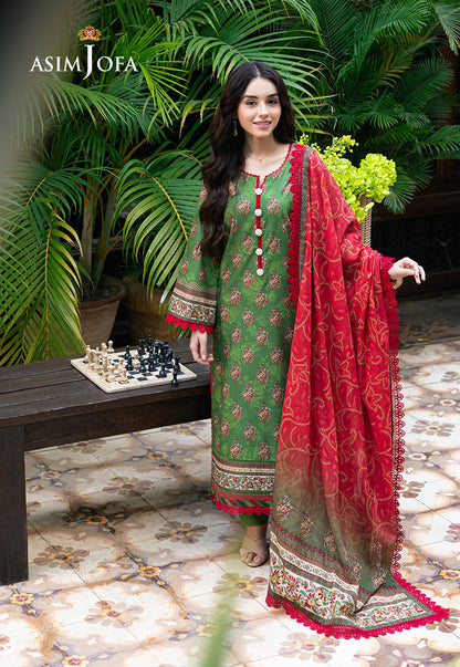 Asim Jofa | Prints Drop 2 | AJUUB-40 M Green Lawn