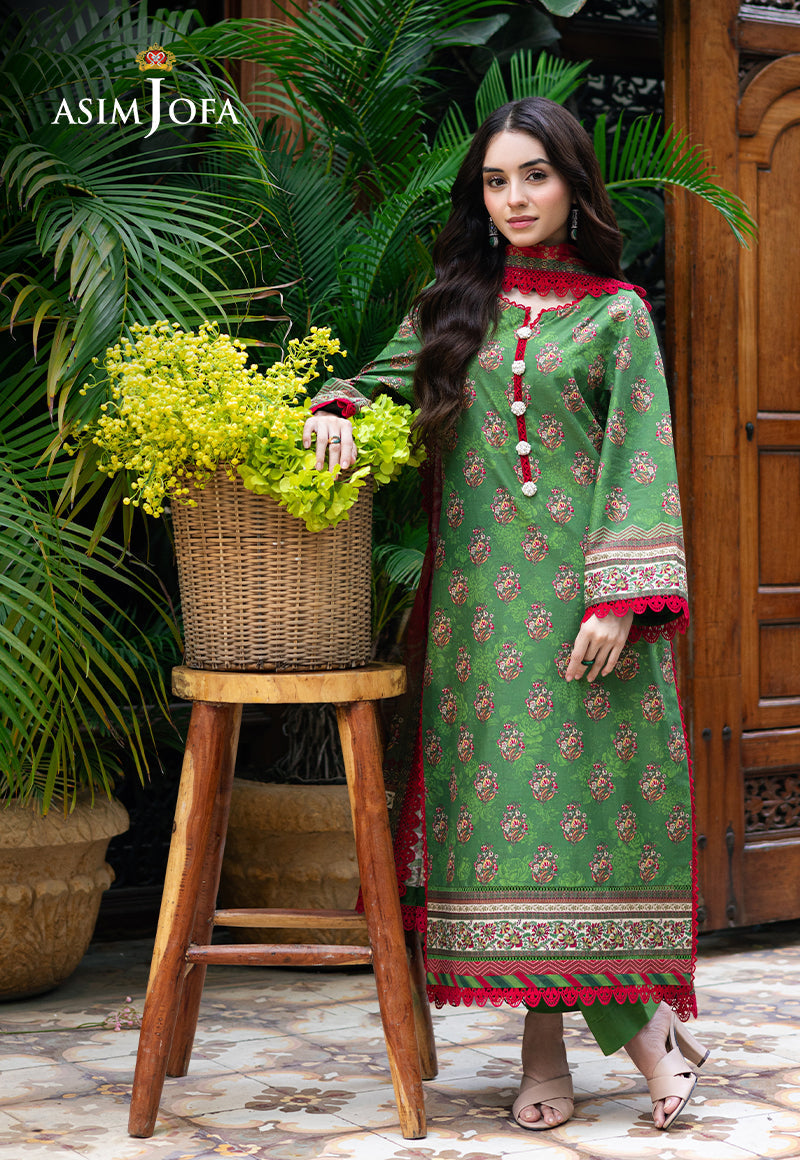 Asim Jofa | Prints Drop 2 | AJUUB-40 XS Green Lawn