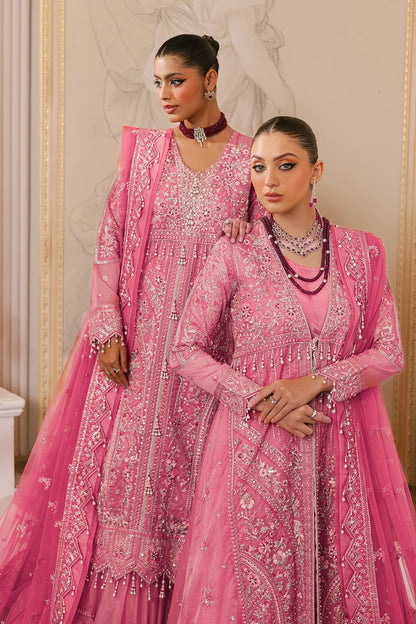 Raeesa Premium | Ada Premium Collection | HU - 44 Rosella L Rose Pink Organza