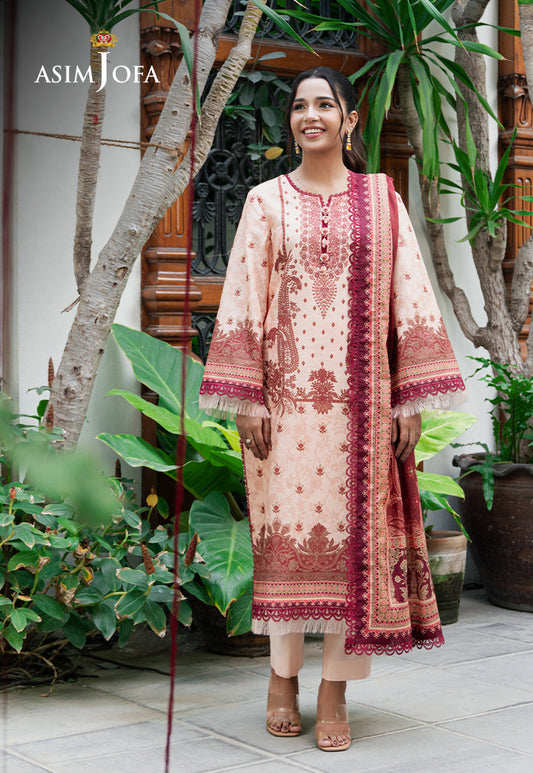 Asim Jofa | Prints Drop 2 | AJUUB-22 XS Ivory Lawn