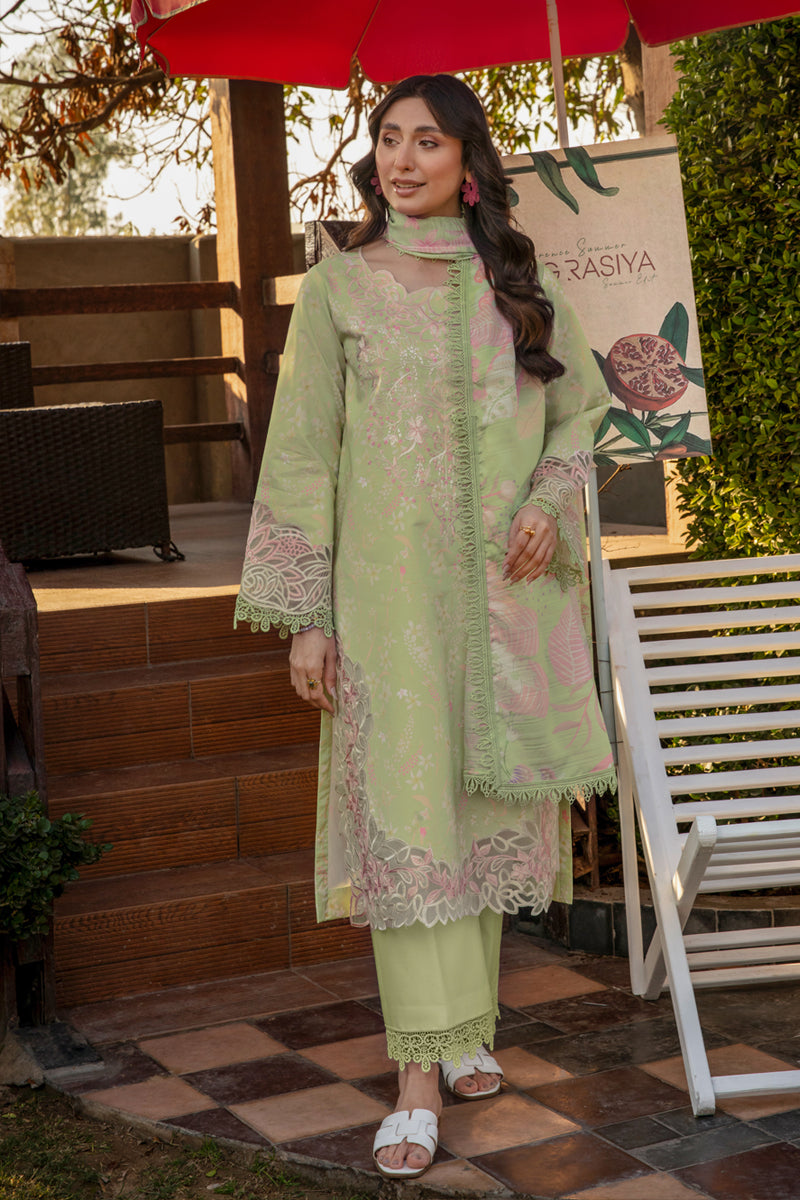 Rangrasiya | Florence Summer Edit 25 | Haniya XL Neon Mint Lawn