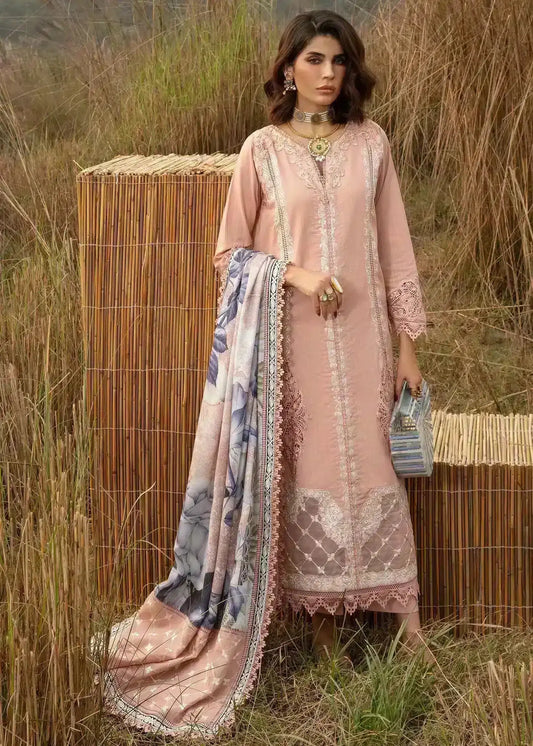 Saira Shakira | Raya Winter Stitched 23 | Crepe - Pakistani Designer Dress - by Saira Shakira | Type: Luxury - 100% Original at Saira Sultan