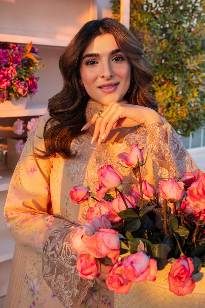 Rangrasiya | Florence Summer Edit 25 | Minahil Custom Size Peach Pink Lawn