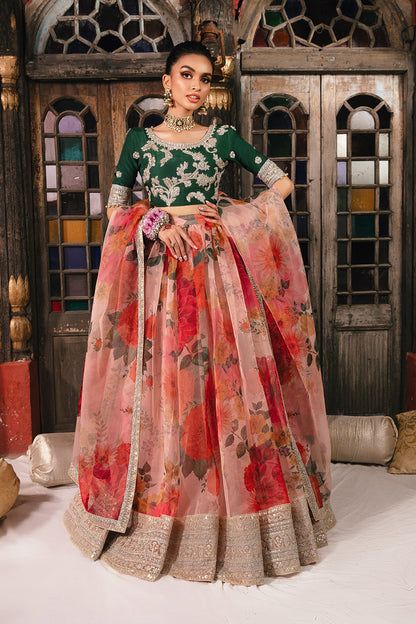 So Kamal | Wedding Festive 24 | ALEESHA S Emerald Green Raw Silk