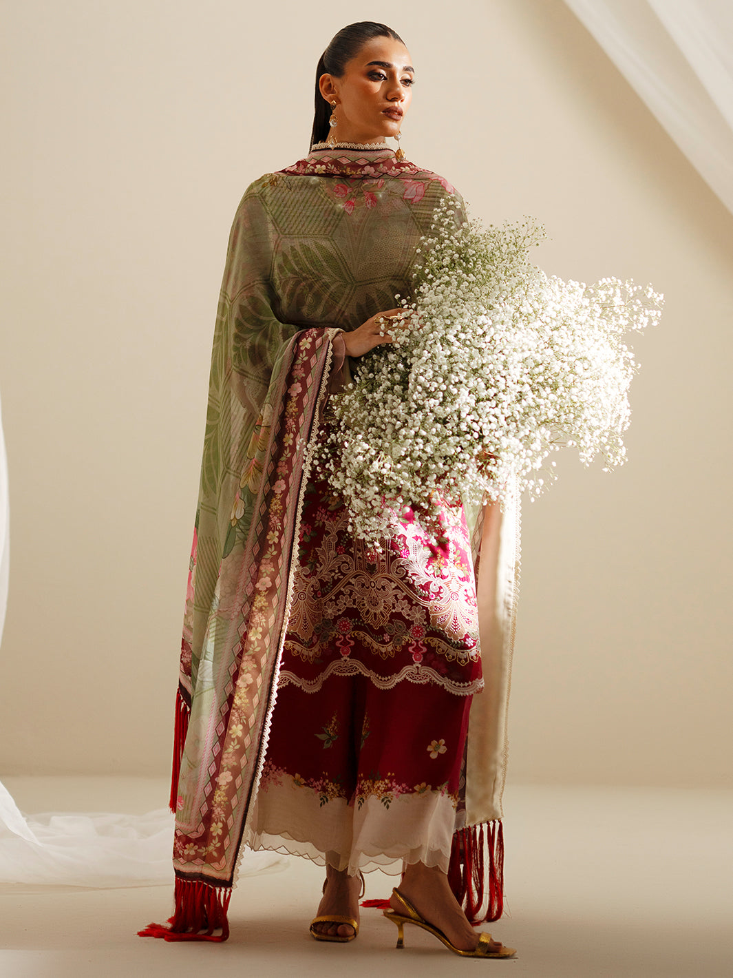 Bin Ilyas | Eres Bonita Viscose 25 | 1107-B - Pakistani Designer Dress - by Bin Ilyas - Type : Ladies Clothes - 100% Original at Saira Sultan