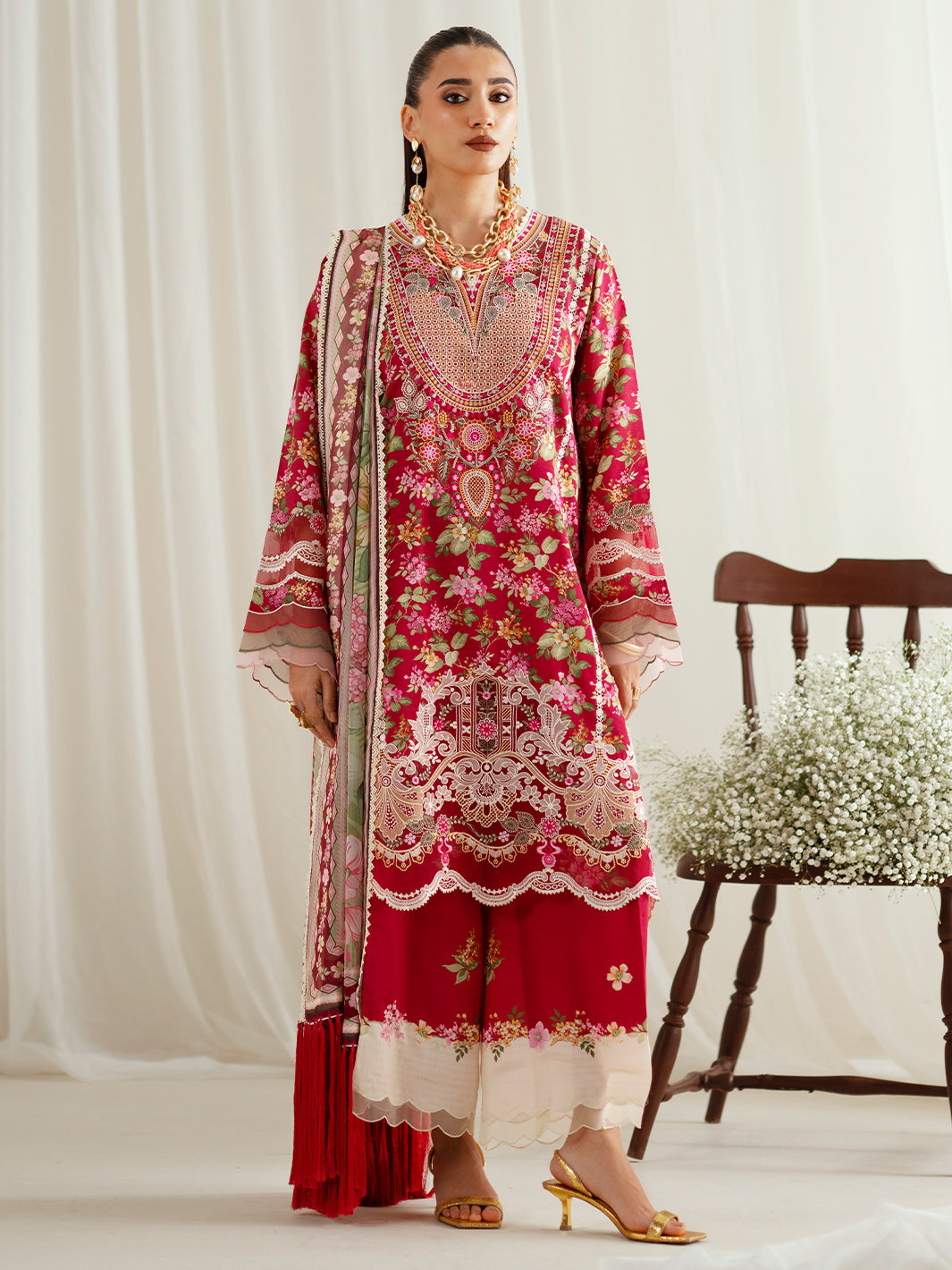 Bin Ilyas | Eres Bonita Viscose 25 | 1107-B - Pakistani Designer Dress - by Bin Ilyas - Type : Ladies Clothes - 100% Original at Saira Sultan