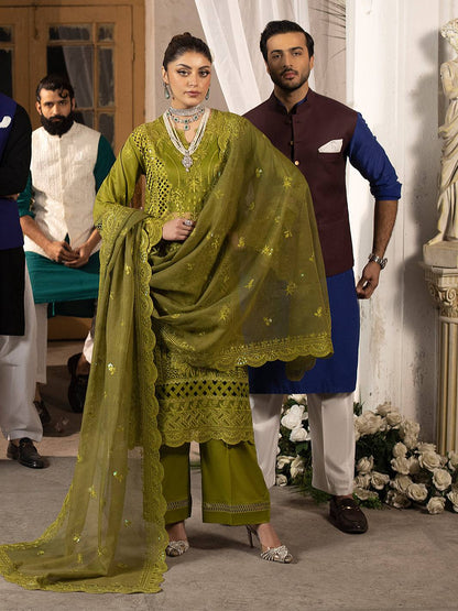 Mahnur | Mahrukh Luxury Lawn 24 | MALVA - Pakistani Designer Dress - by Mahnur | Type: Luxury - 100% Original at Saira Sultan
