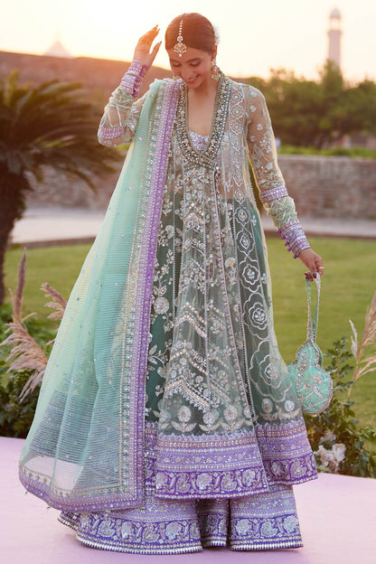 Zaha | Gossamer 25 | ZARQAH-E-PISTACHIO (ZC25-03) by Zaha - Designer Dress  - Type : Ladies Clothes - Available at Saira Sultan - 100% Original 
