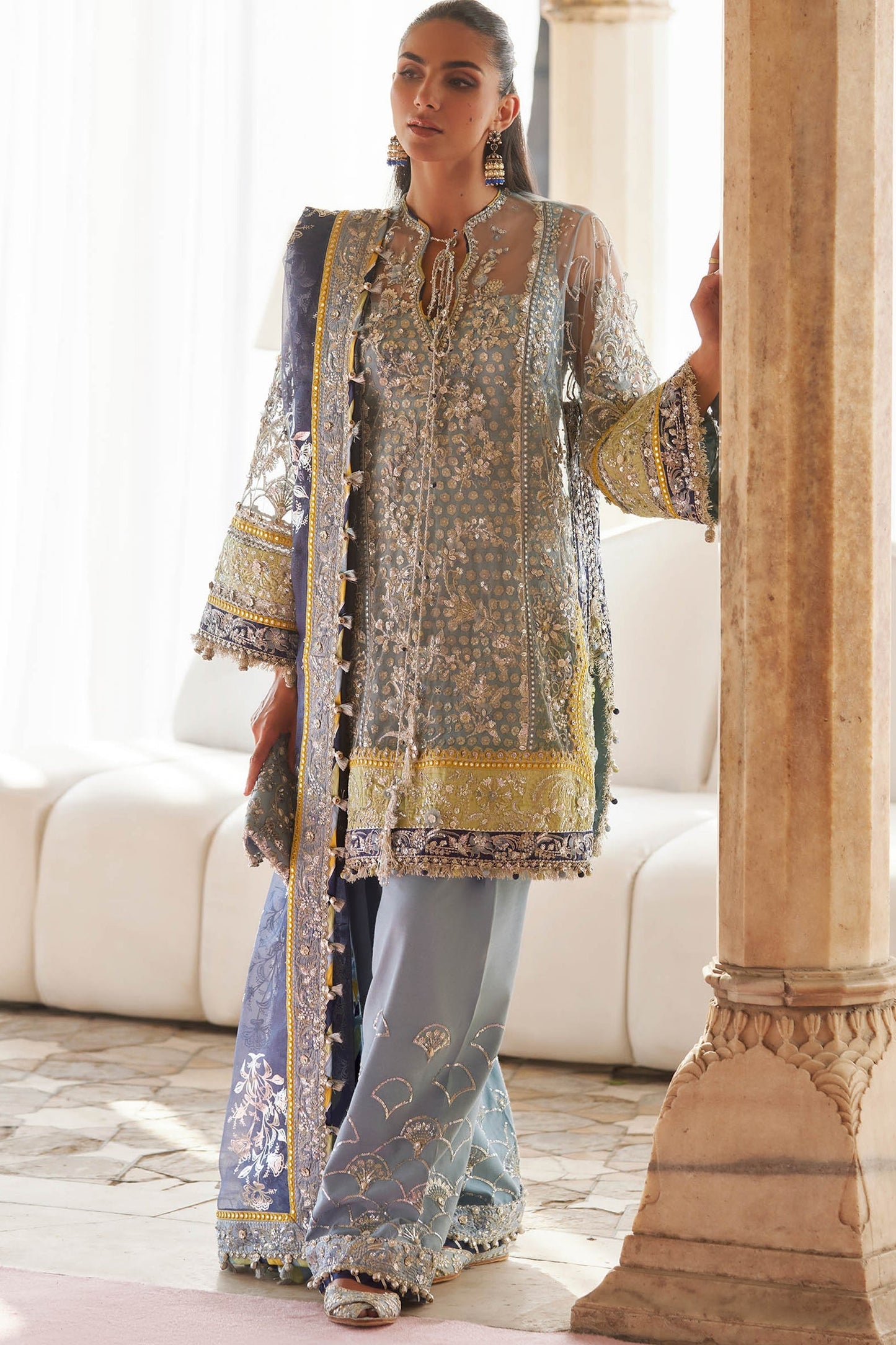 Zaha | Gossamer 25 | NILOFAR-E-SHAAM (ZC25-04) by Zaha - Designer Dress  - Type : Ladies Clothes - Available at Saira Sultan - 100% Original 