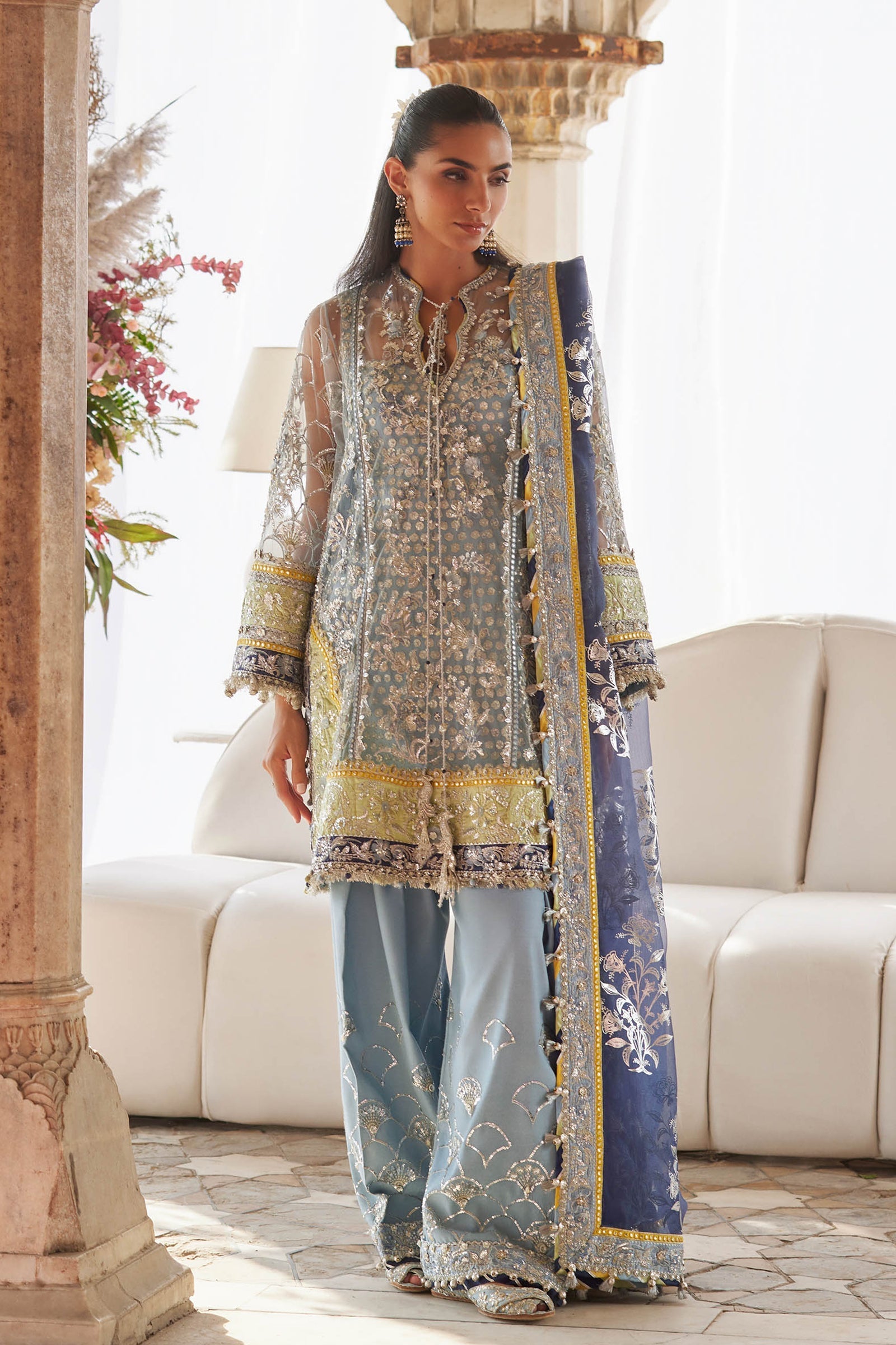 Zaha | Gossamer 25 | NILOFAR-E-SHAAM (ZC25-04) by Zaha - Designer Dress  - Type : Ladies Clothes - Available at Saira Sultan - 100% Original 