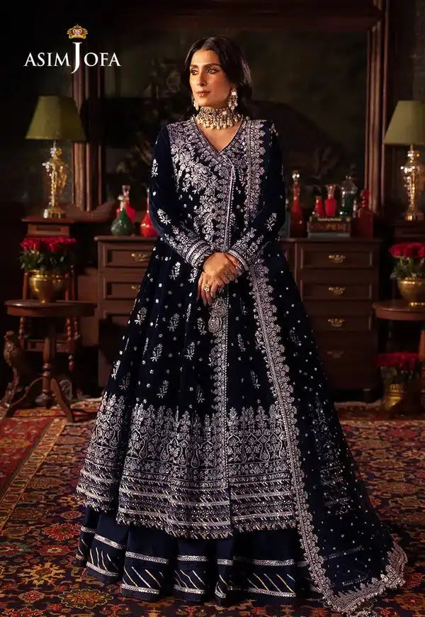 Asim Jofa | Makhmal Wedding Velvet 23 | AJMM-04 - Pakistani Designer Dress - by Asim Jofa | Type: Bridal - 100% Original at Saira Sultan