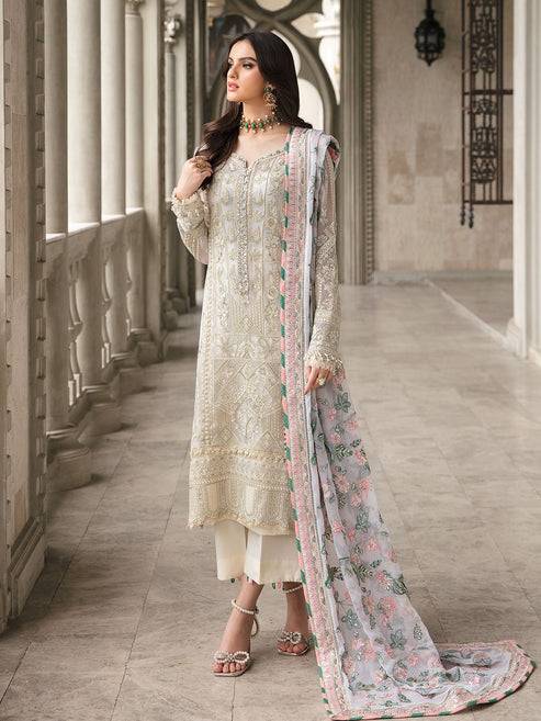 Gulaal | Embroidered Chiffon | CEMILE 03 - Pakistani Designer Dress - by Gulaal | Type: Luxury - 100% Original at Saira Sultan