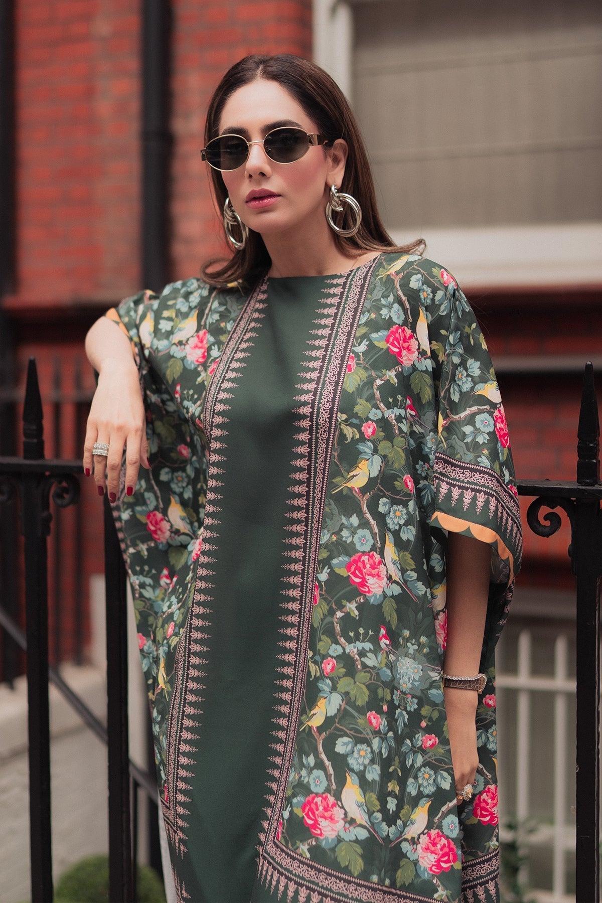 Erum Khan I Kaftan Edit I Flora Flow - Pakistani Designer Dress - by Erum Khan - Type : Ladies Clothes - 100% Original at Saira Sultan