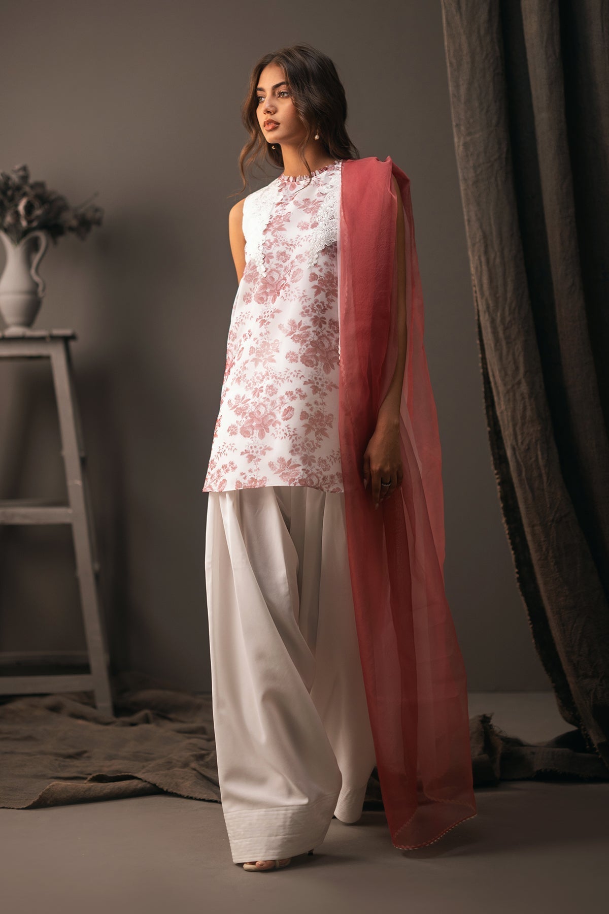 Erum Khan | Beyond Basic | FLORAL ALLURE - Pakistani Designer Dress - by Erum Khan | Type: Ladies Clothes - 100% Original at Saira Sultan