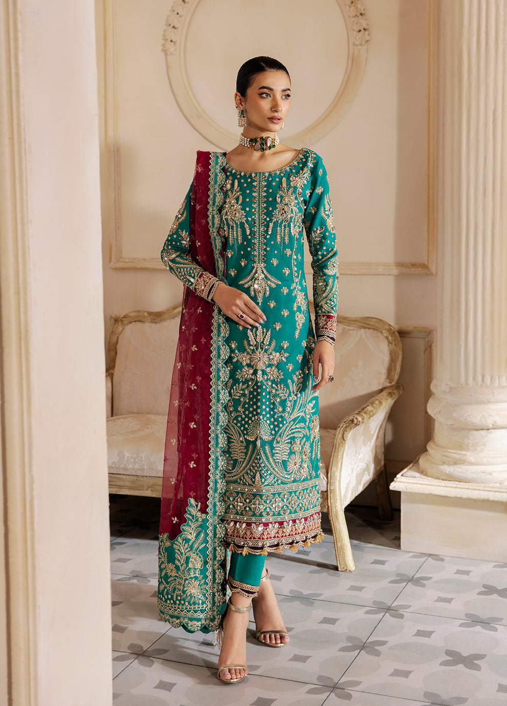 Gulaal | Wedding Formals | Amirah GL-WS-23V1-40 - Pakistani Designer Dress - by Gulaal | Type: Bridal - 100% Original at Saira Sultan