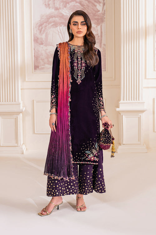 Baroque | Velvet 25 | UF-748 by Baroque - Designer Dress  - Type : Ladies Clothes - Available at Saira Sultan - 100% Original 