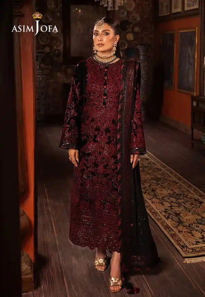 Asim Jofa | Makhmal Wedding Velvet 23 | AJMM-12 - Pakistani Designer Dress - by Asim Jofa | Type: Formal - 100% Original at Saira Sultan