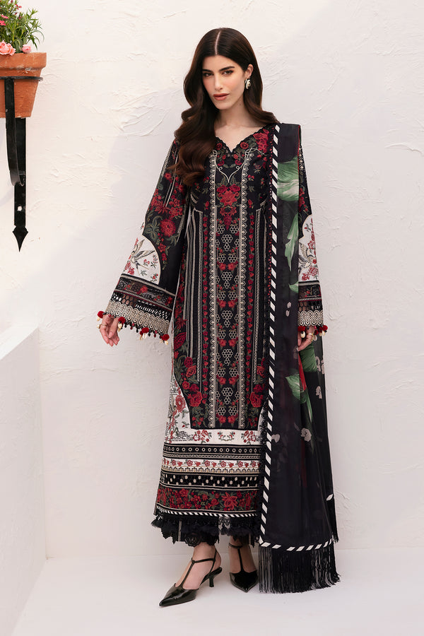 Baroque | Eid Lawn 25 | EL-D01 XS Black Lawn