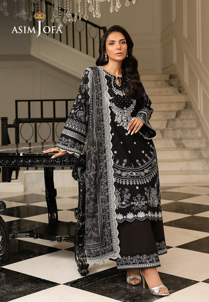 Asim Jofa | Summer Rhapsody | AJMCH-06 EMBROIDERED LAWN - Pakistani Designer Dress - by Asim Jofa - Type : Ladies Clothes - 100% Original at Saira Sultan